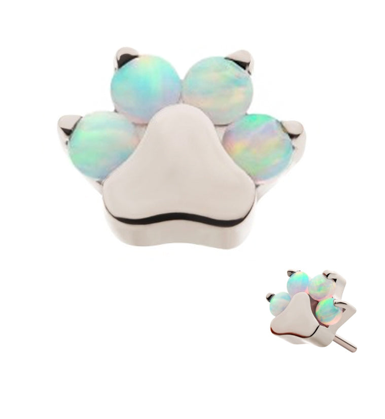 Paw Print Opal Cluster Threadless Top