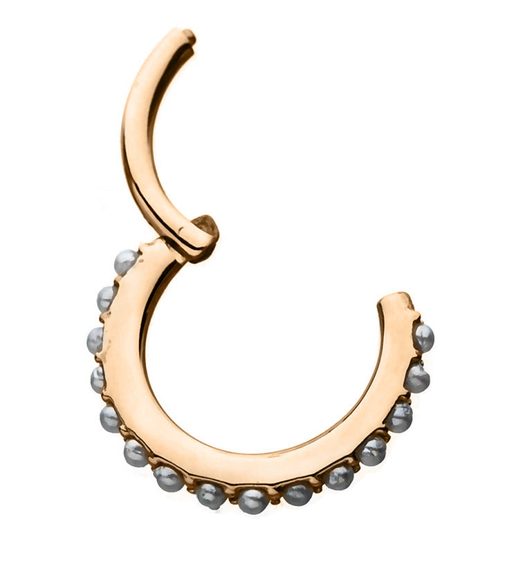 Pearl Rim Hinged Segment Ring