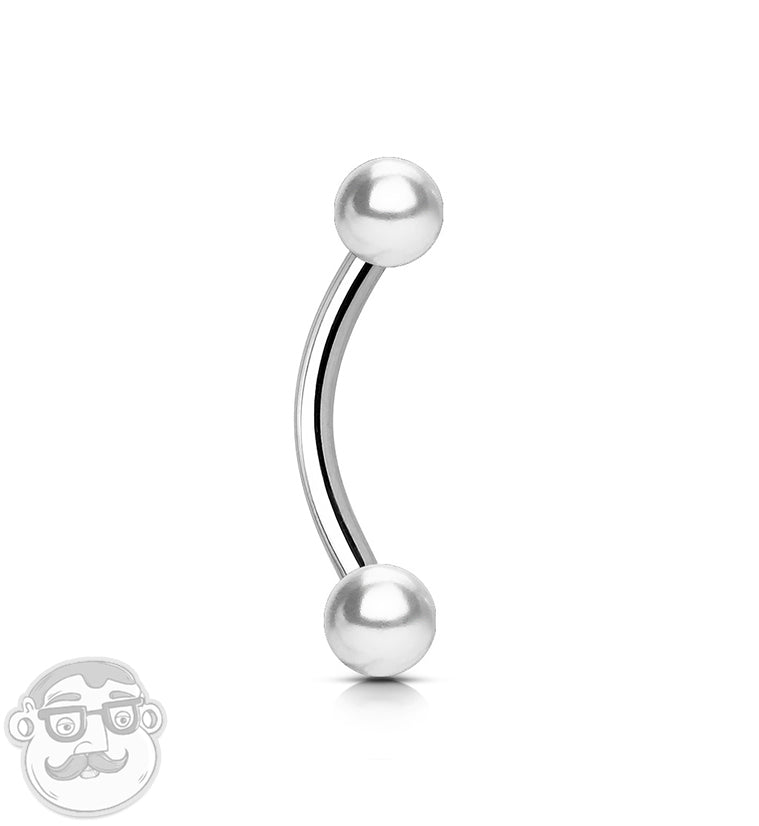 Pearl Top Curved Barbell