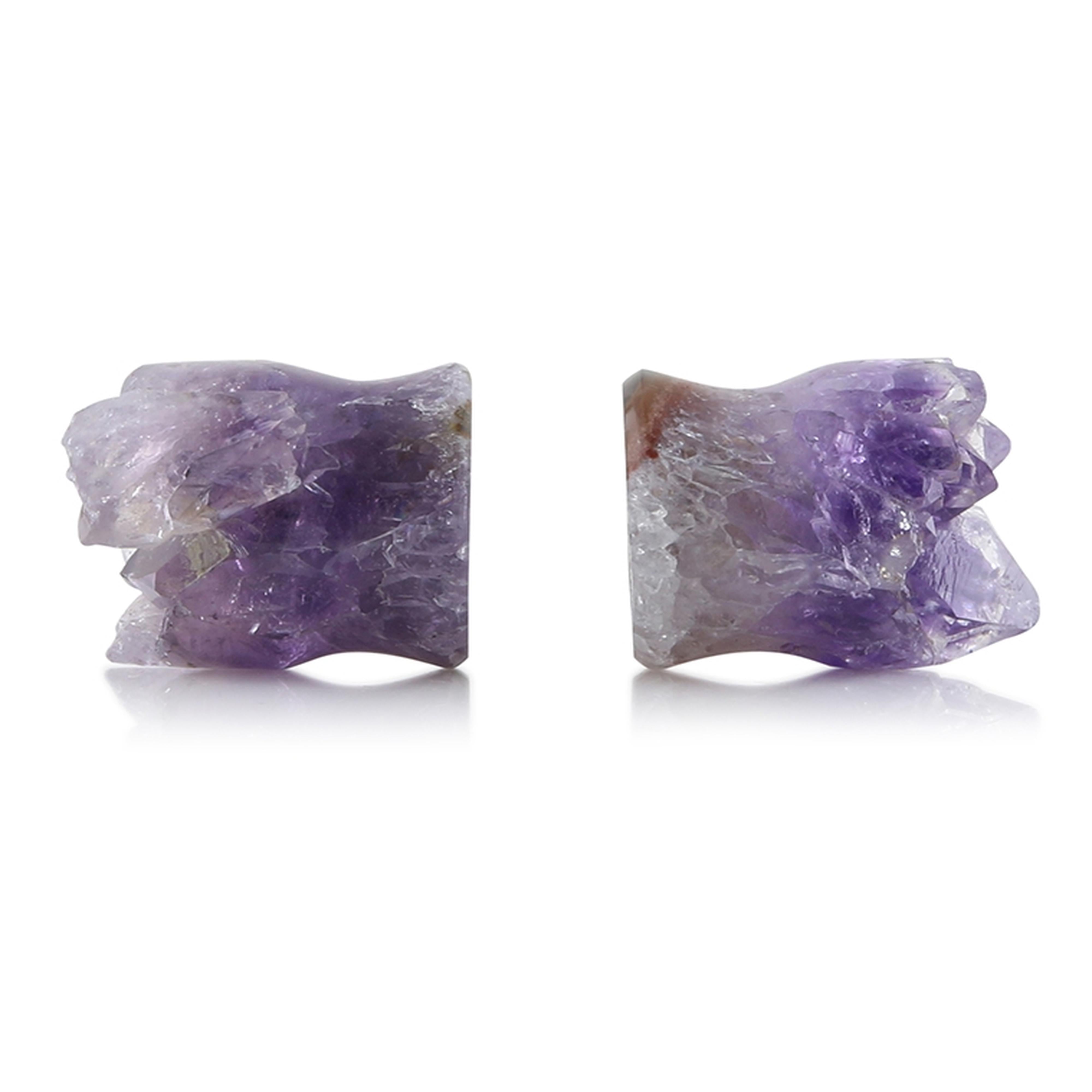 Raw Amethyst Plugs 17mm Version 3