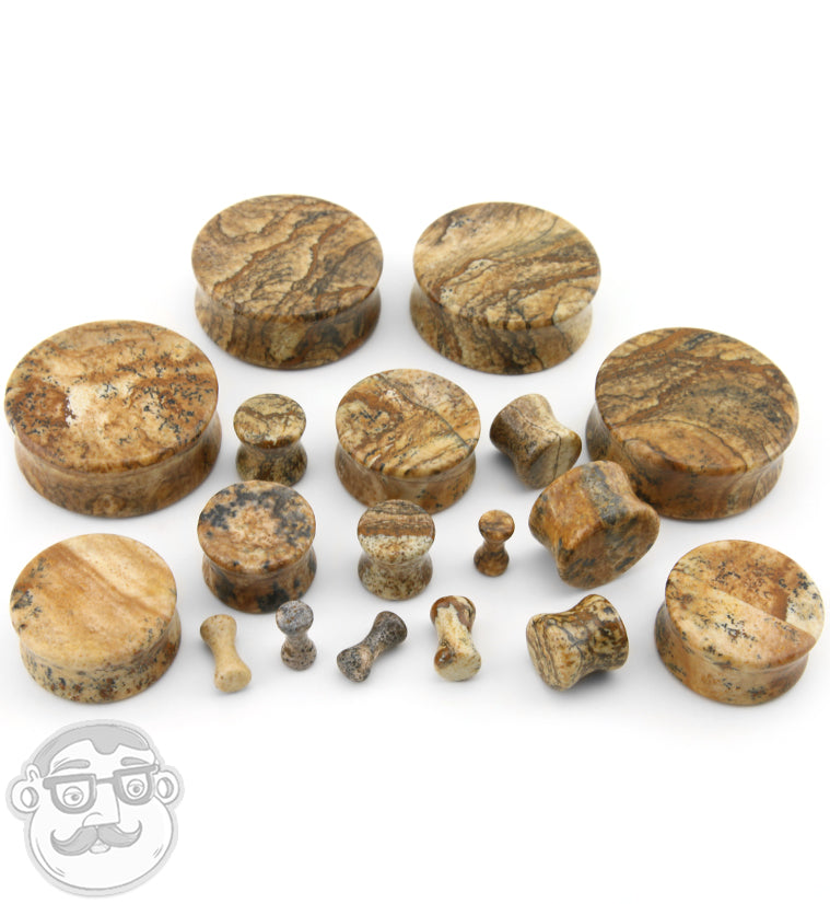 Picture Jasper Stone Plugs