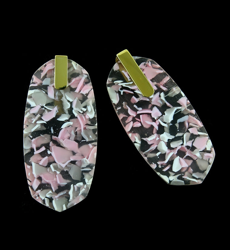 Oblate Pink Freckle Hangers