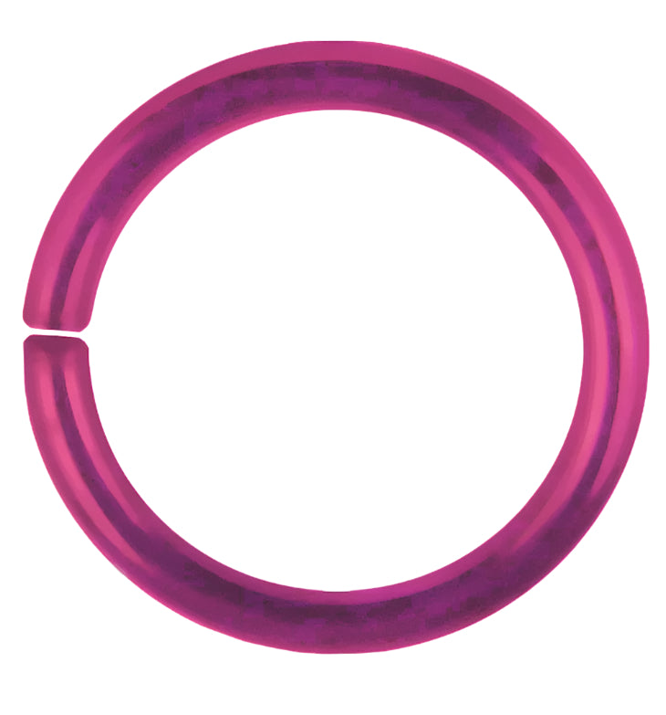 16G Pink Niobium Seamless Ring