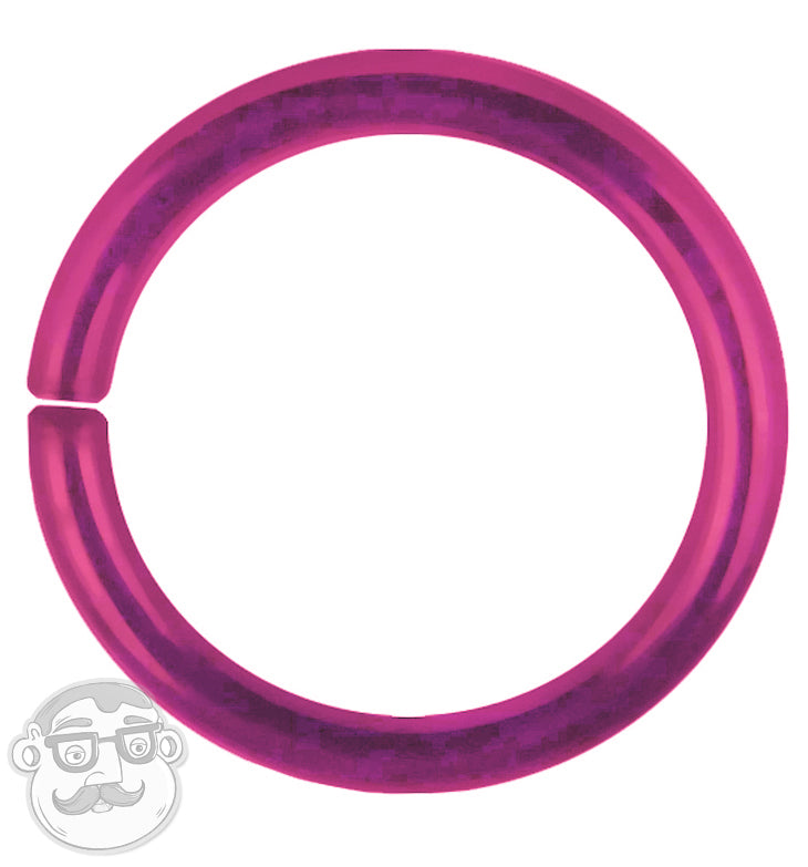 16G Pink Niobium Seamless Ring