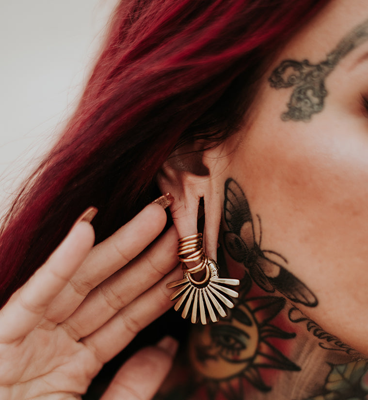 Pinna Brass Hinged Ear Weights