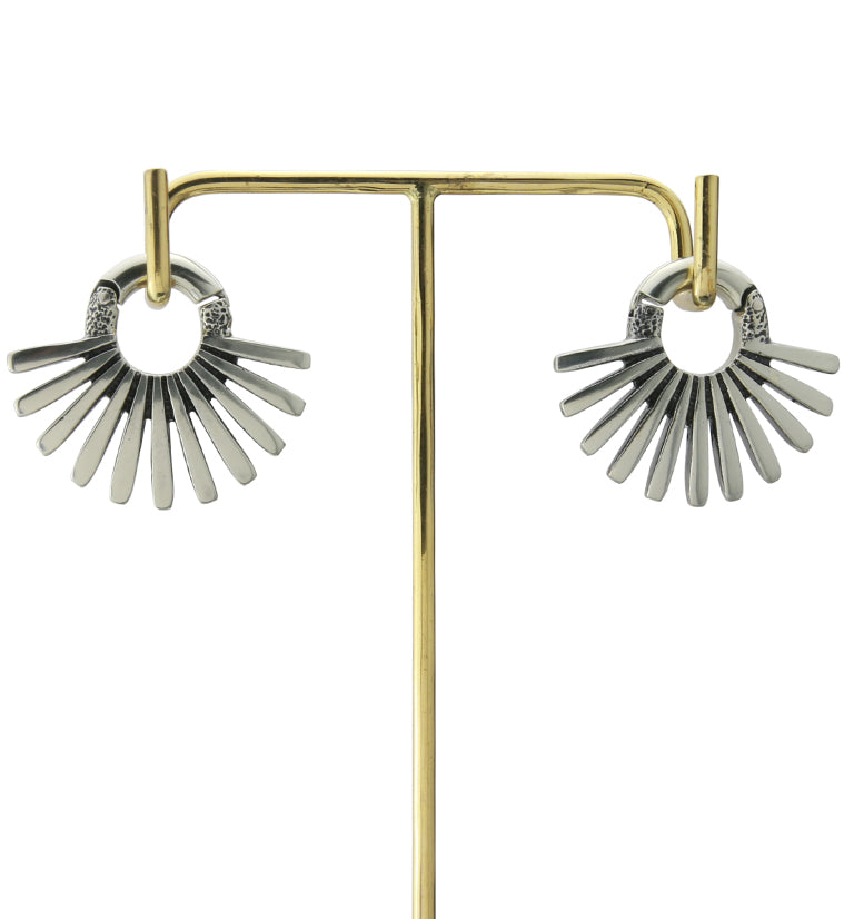 Pinna White Brass Hinged Ear Weights