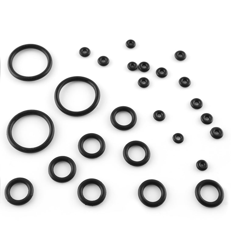 Black O Rings, Ear Stretching Accessories