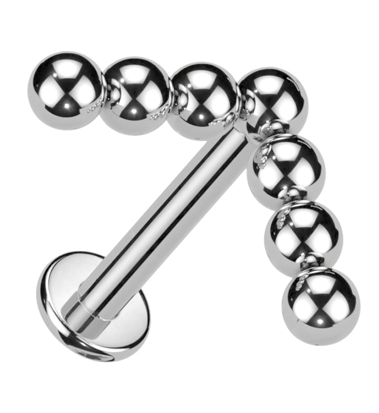 Point Beaded Titanium Internally Threaded Labret
