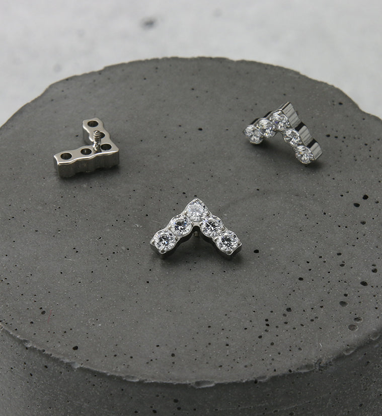 Point CZ Internally Threaded Titanium Top