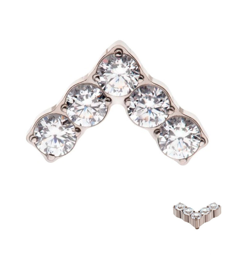 Point CZ Internally Threaded Titanium Top