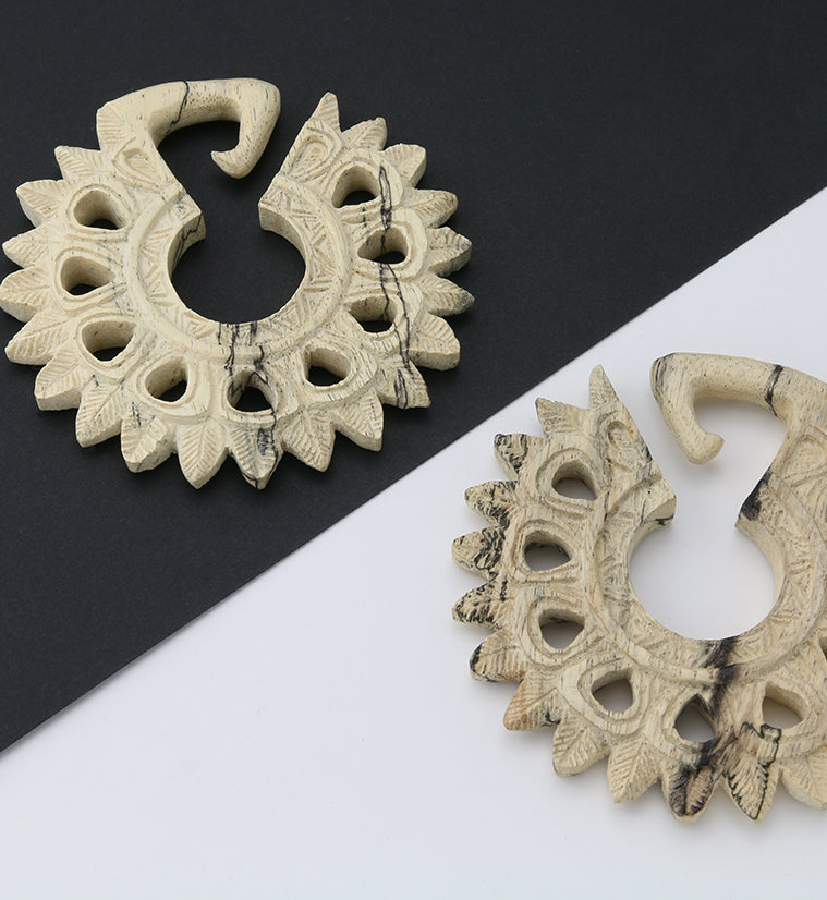 Pompon Tamarind Wooden Ear Weights