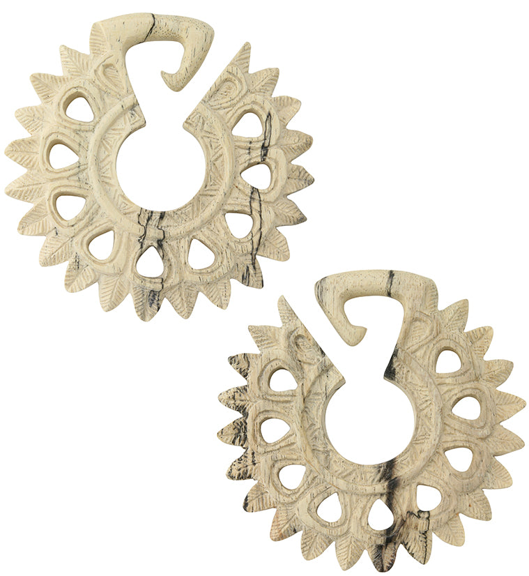 Pompon Tamarind Wooden Ear Weights