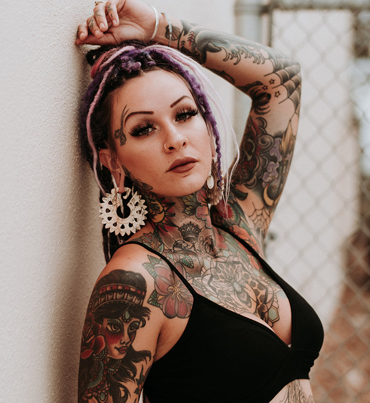 Pompon Tamarind Wooden Ear Weights