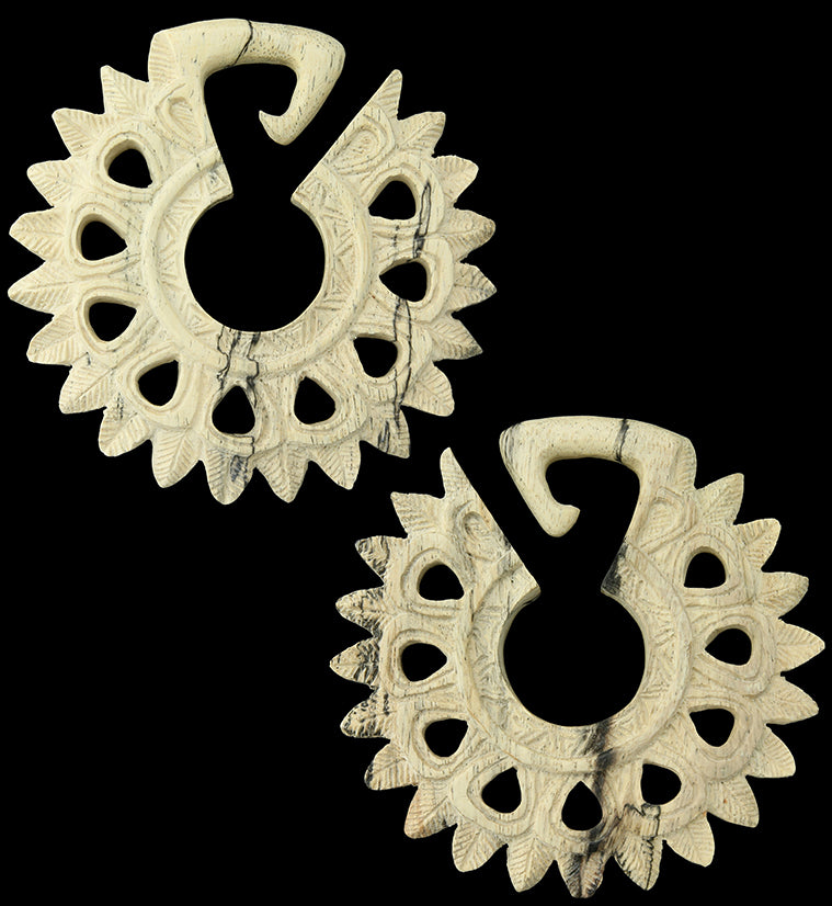 Pompon Tamarind Wooden Ear Weights