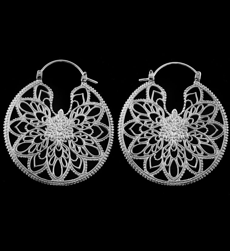 14G Posy White Brass Earrings / Weights