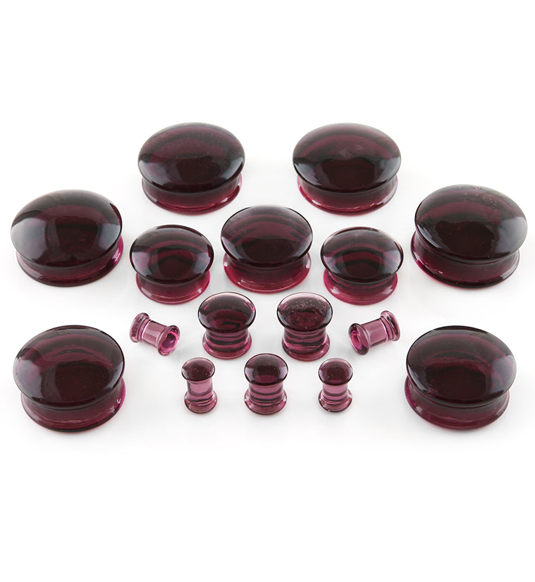 Purple Glass Plugs