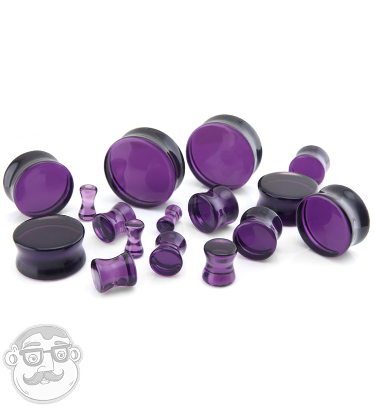 Purple Glass Plugs