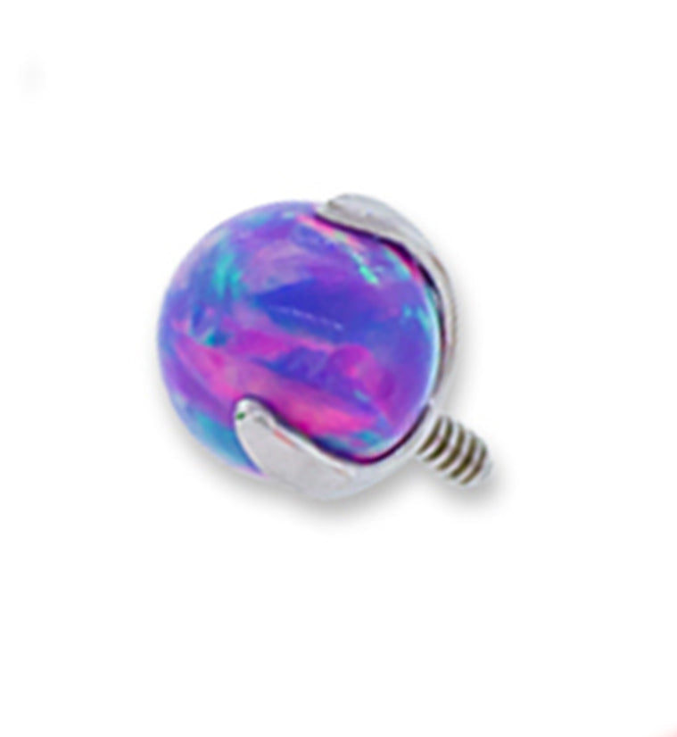 Purple Opal Titanium Threaded End