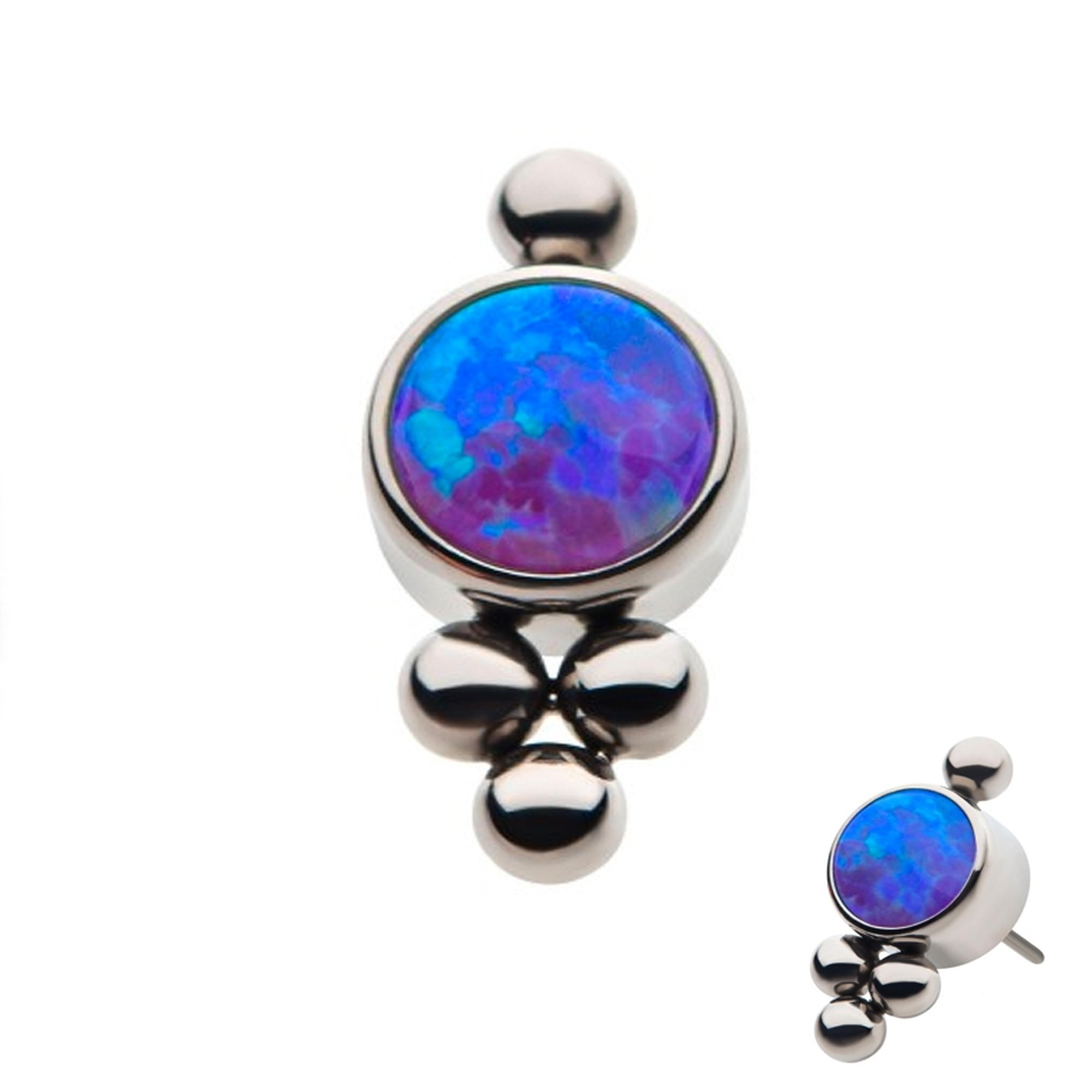 Sole Purple Opalite Titanium Threadless Top