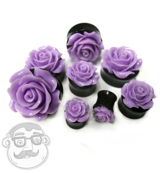 Purple Rosebud Flower Plugs