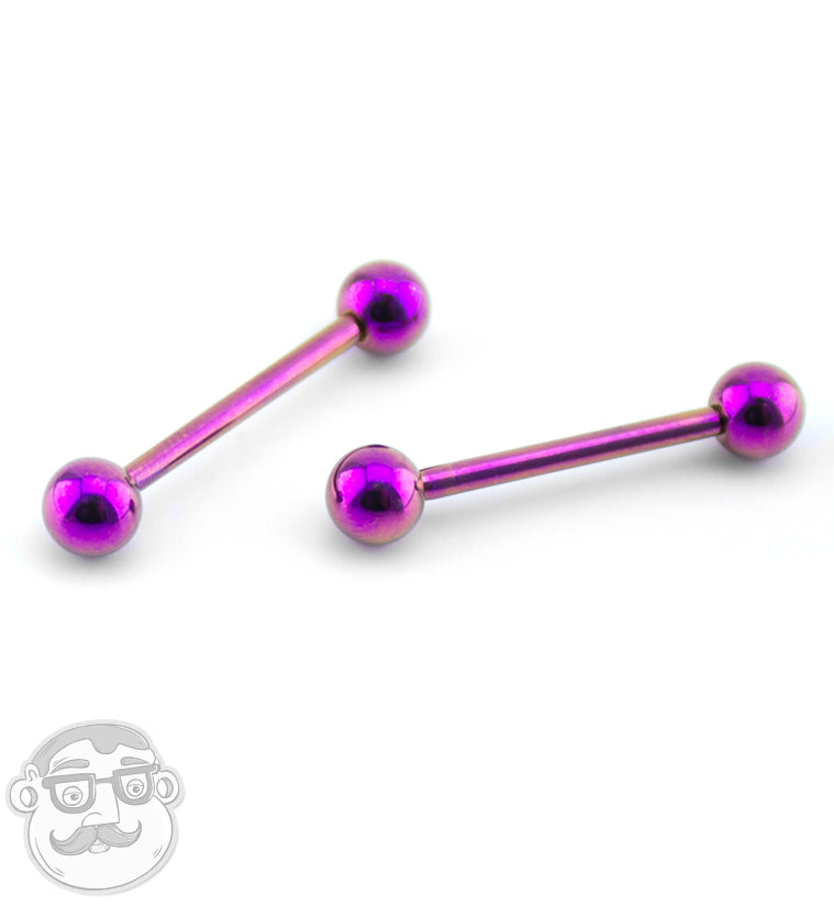 Purple Titanium Barbell
