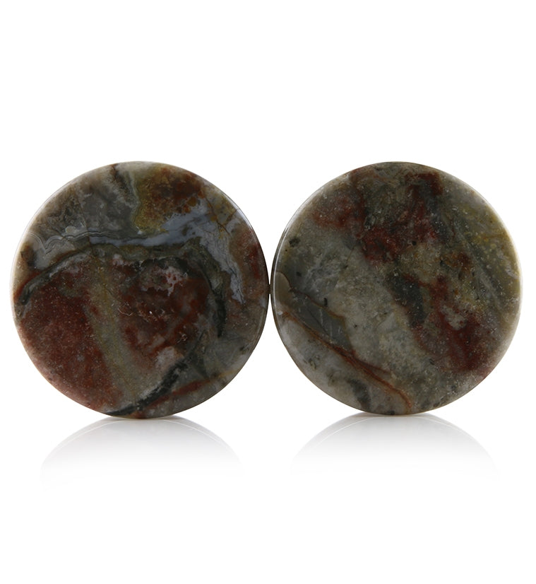 Fossilized Dinosaur Bone Plugs 5/8" (16mm) Version 6