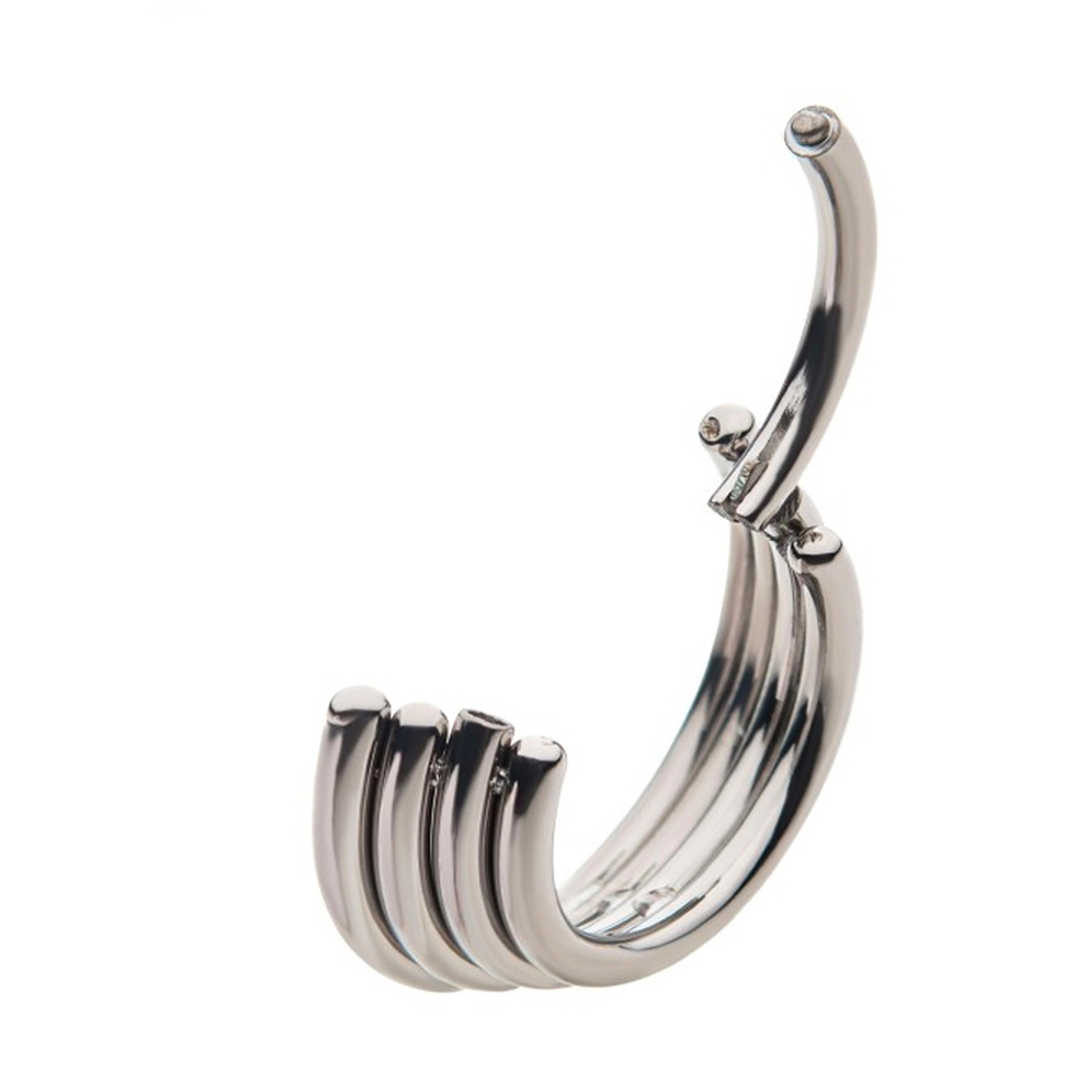 Quad Layered Titanium Hinged Segment Ring