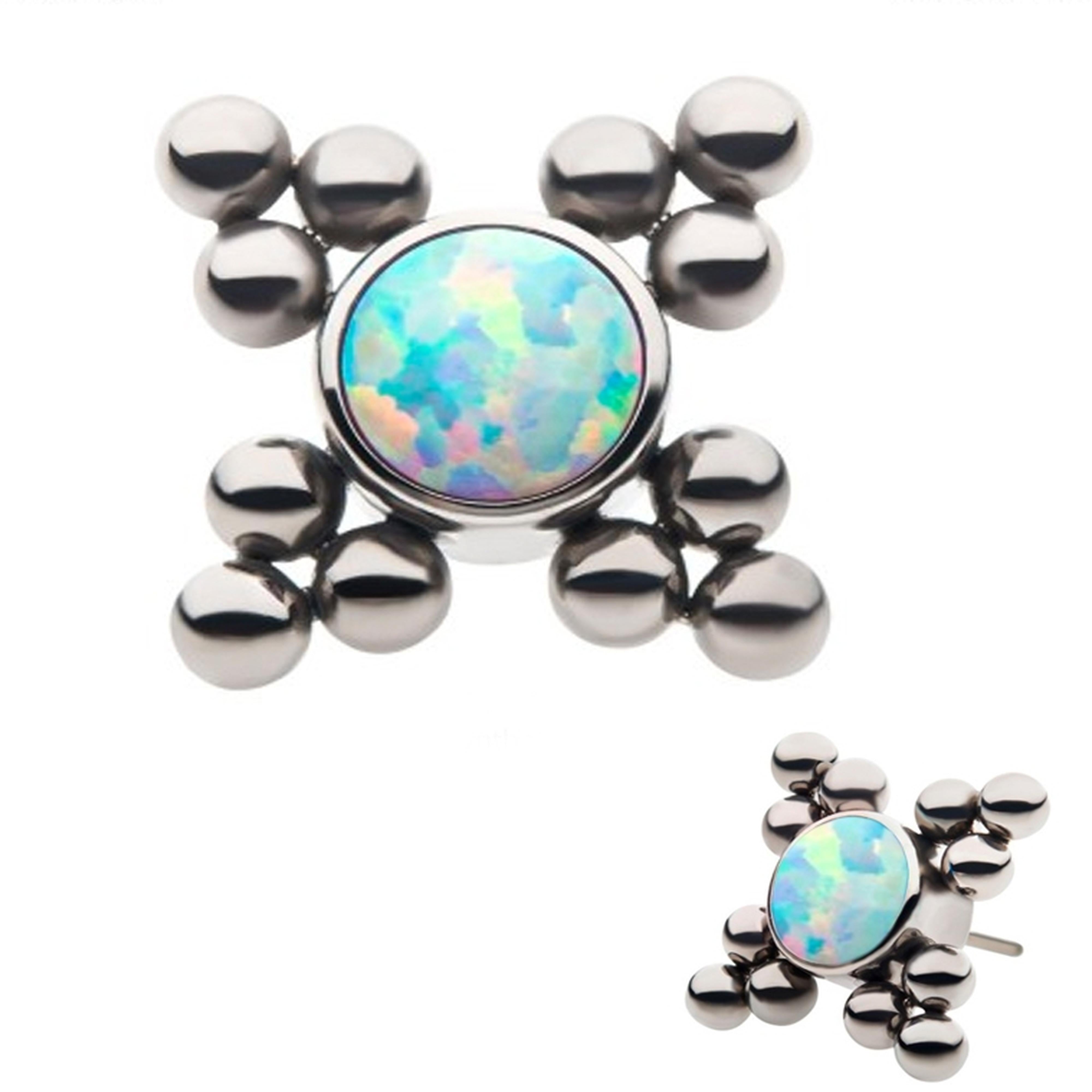 Opalite Quad Titanium Threadless Top