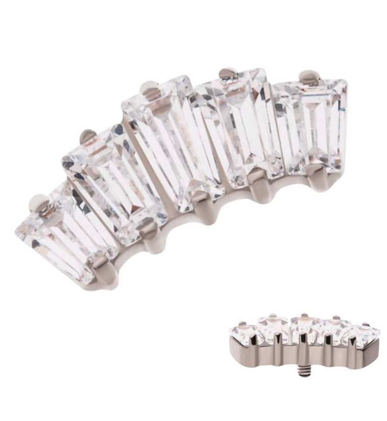 Quinary CZ Internally Threaded Titanium Top