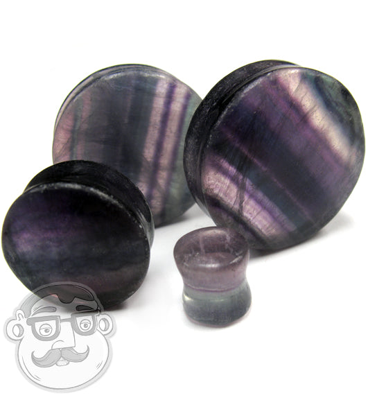Rainbow Fluorite Stone Plugs