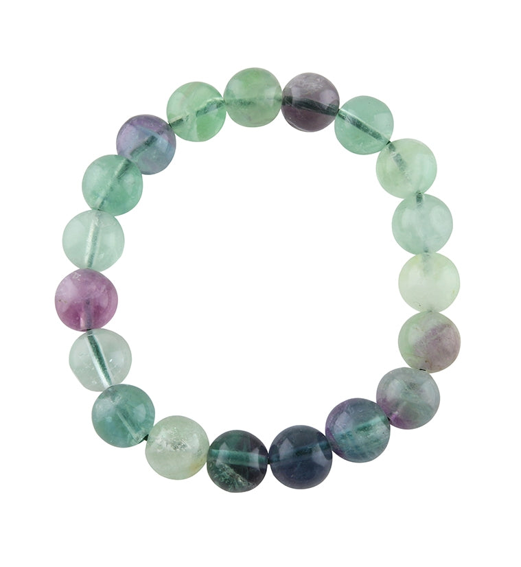 Rainbow Fluorite Stone Bracelet