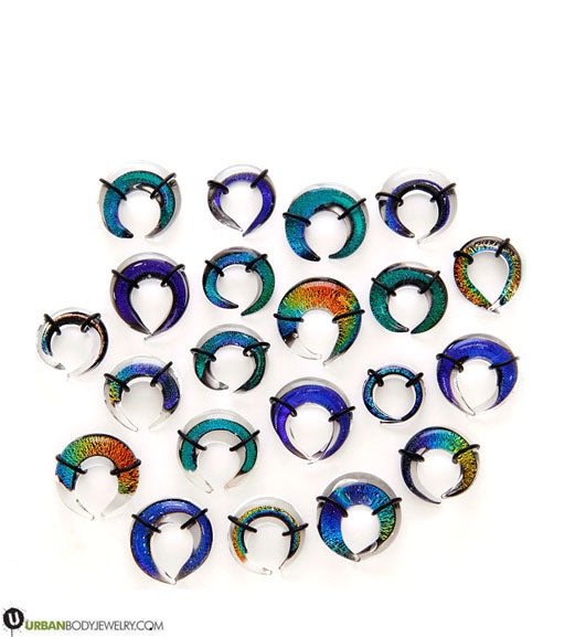 Rainbow Dichroic Glass Pinchers