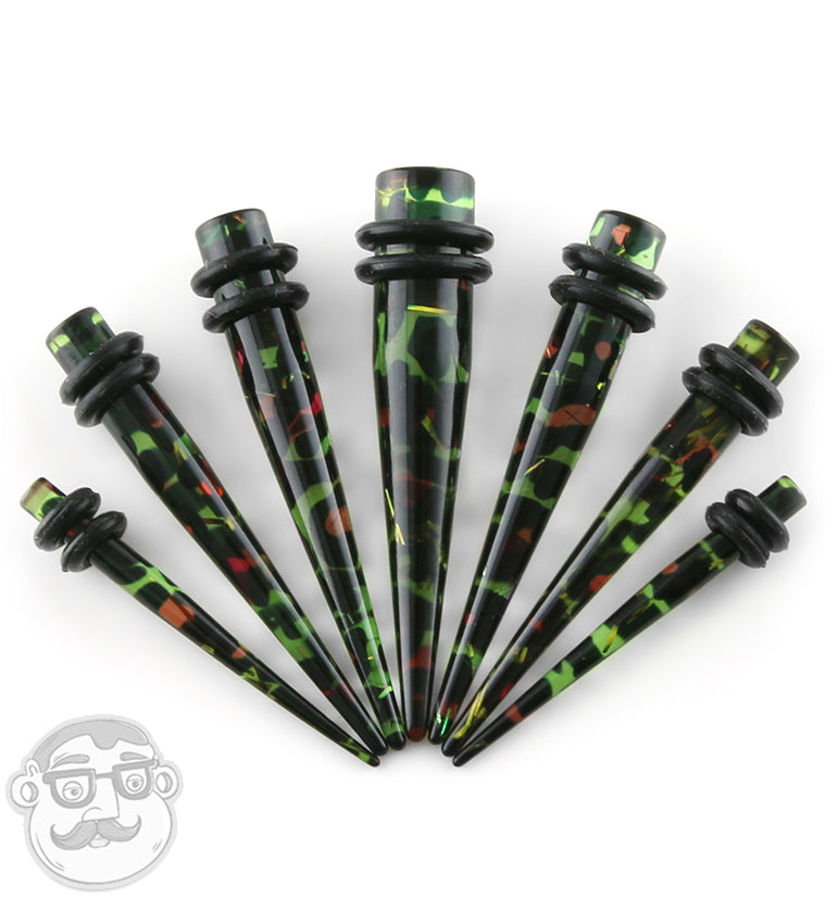 Rainbow Leopard Black Taper