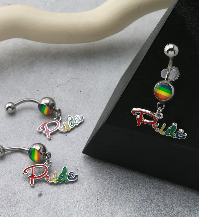 Rainbow Pride Belly Ring