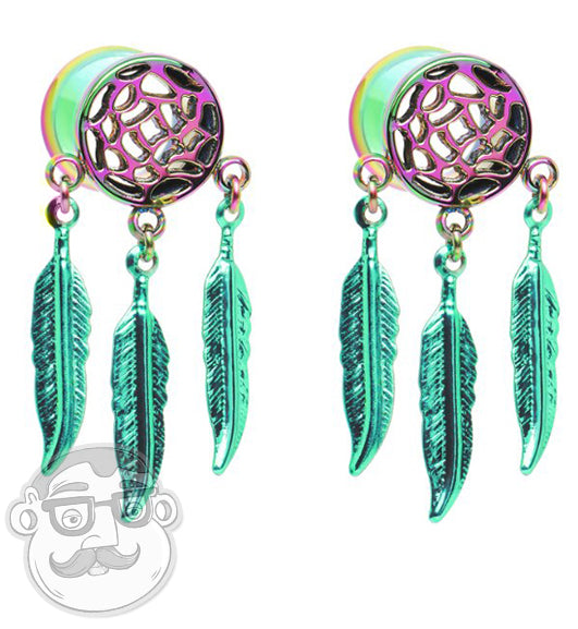 Rainbow Dream catcher plugs