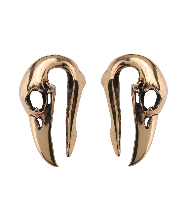 Raven Copper Brass Ear Weights
