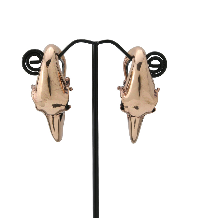 Raven Copper Brass Ear Weights