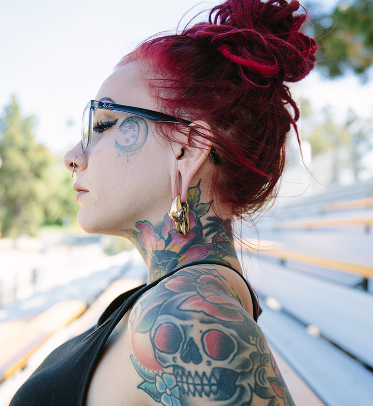 Raven Copper Brass Ear Weights