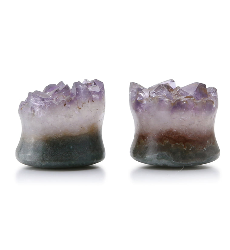 Raw Amethyst Plugs 11/16" (18mm) Version 4
