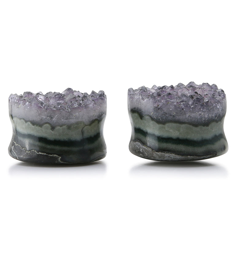 Raw Amethyst Plugs 15/16" (24mm) Version 3