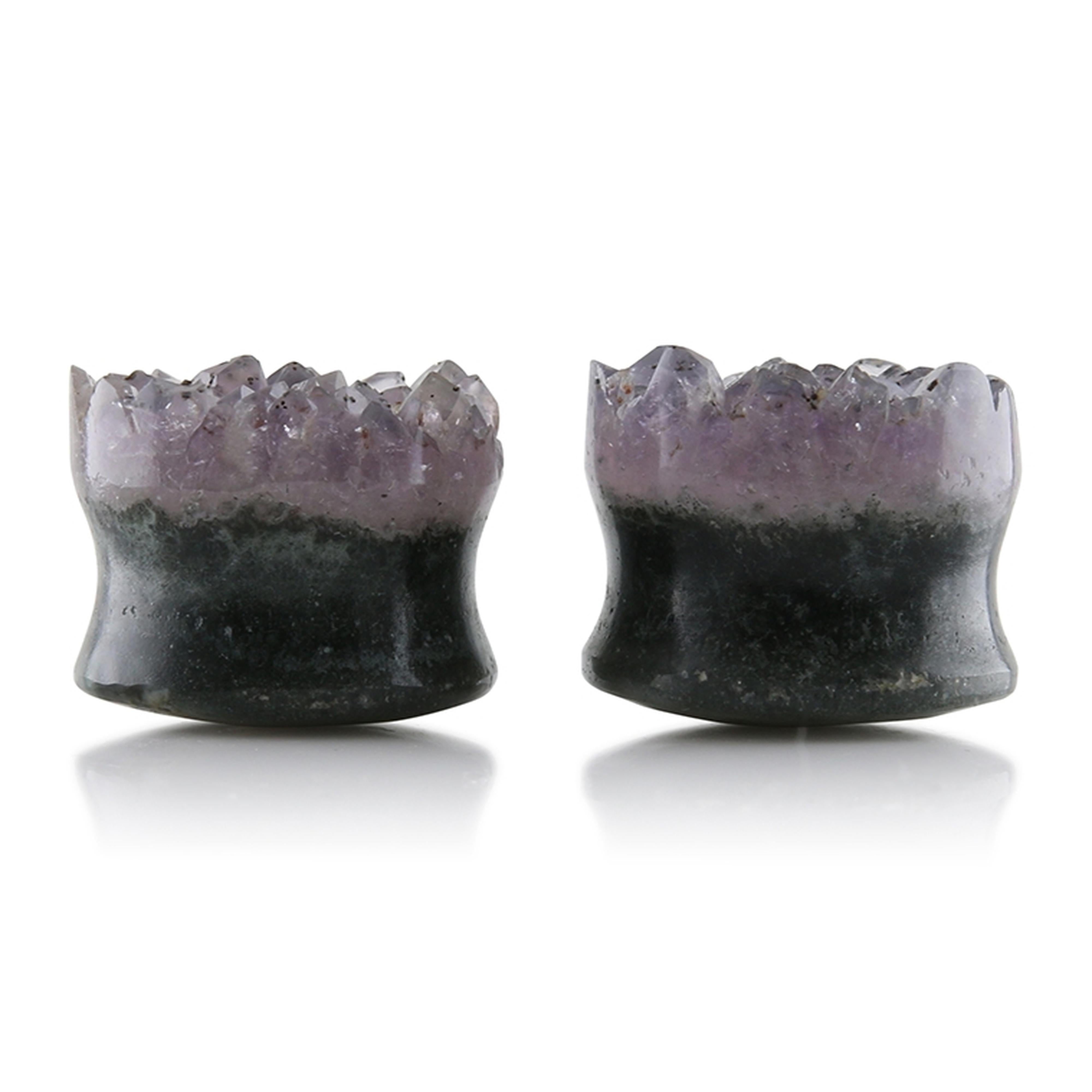 Raw Amethyst Plugs 17mm
