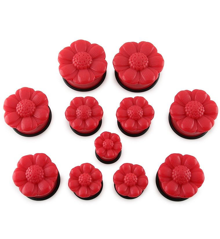 Red Flower Petal Plug