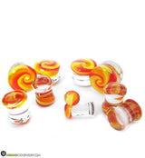 Cano Red & Yellow Glass Plugs
