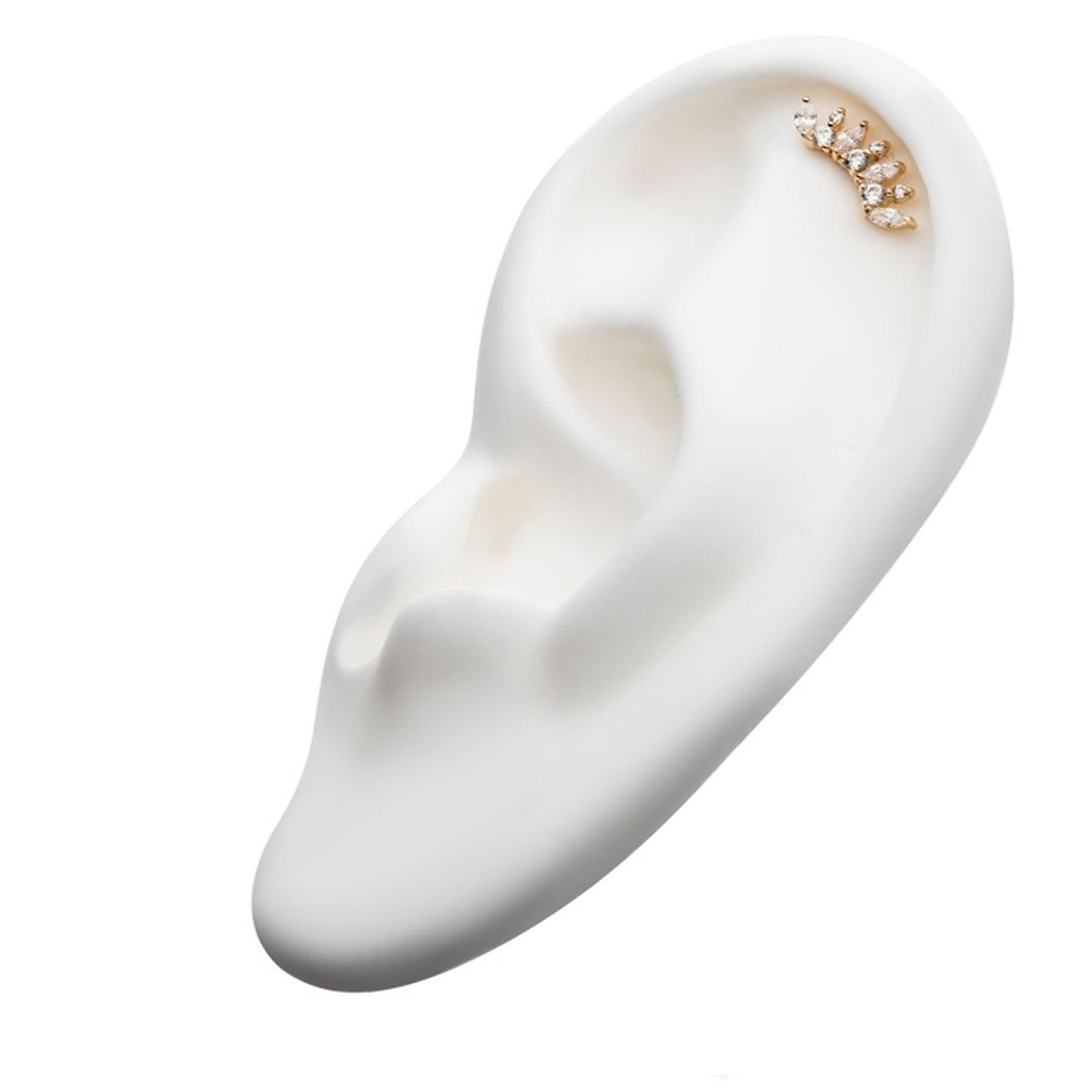 14kt Gold Revile Gem Threadless Top