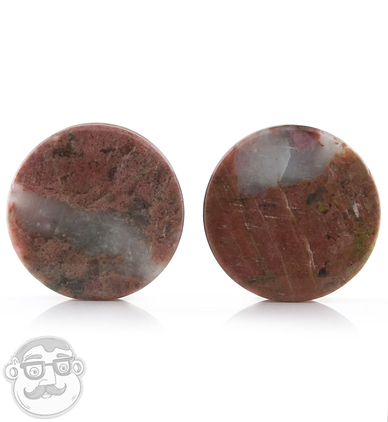 Rhodonite Stone Plugs