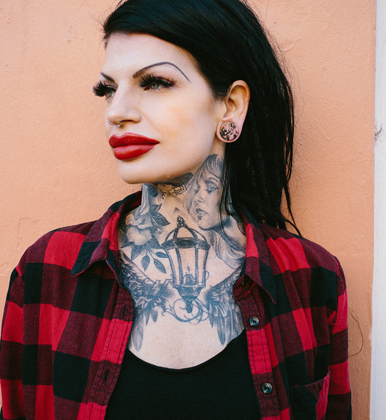 Rhodonite Stone Plugs