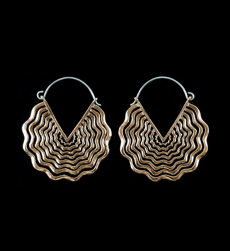 Ripple Rose Gold Brass Hangers