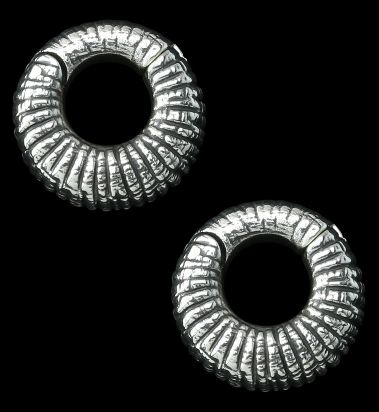 Rivel White Brass Hinged Ear Weights