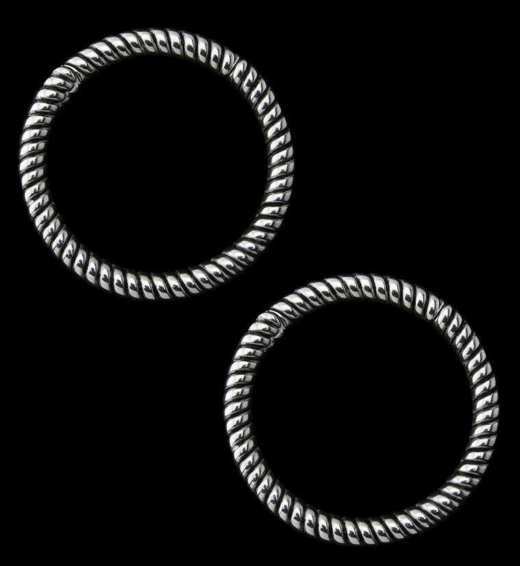 Rope Stainless Steel Hinged Ear Weights