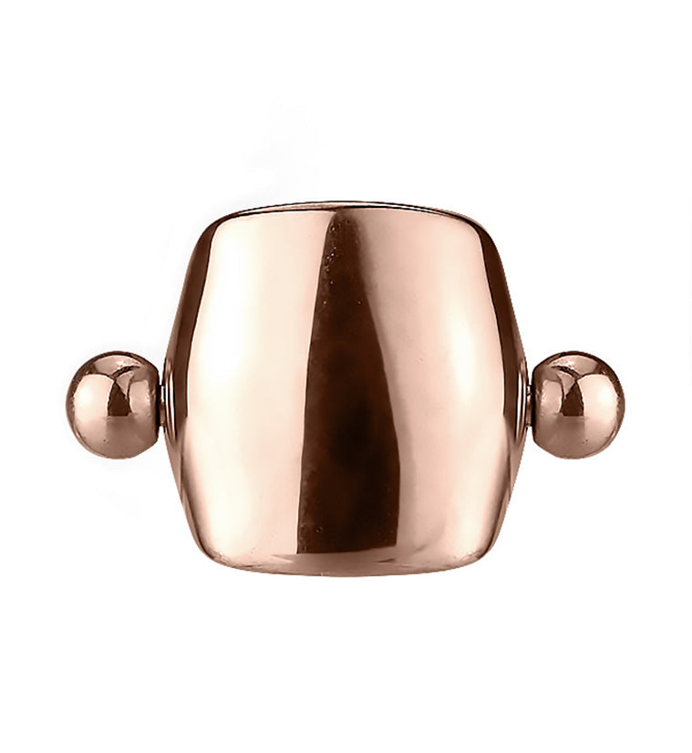 16G Rose Gold PVD Simple Helix / Cartilage Shield Barbell